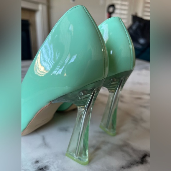 Nine West Trendz Pointed Toe Pump Heels Women's Neon Pistachio Color - Size 8.5 - Picture 8 of 15